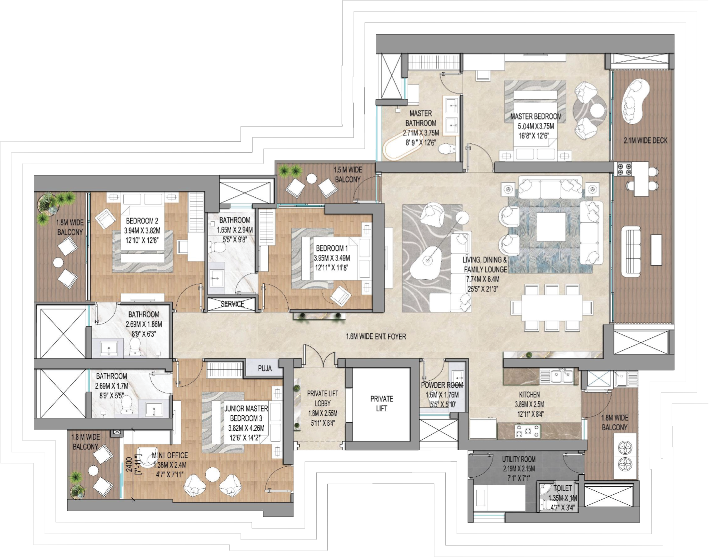 Blurred Floor Plan